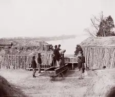 Cox's Landing, James River, 1864. Creator: Andrew Joseph Russell