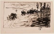 Coxey's Army, c. 1894. Creator: Robert Henri