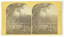 Coyotero Apache Scouts, at Apache Lake, Sierra Blanca Mountains, Arizona. Two members..., 1873. Creator: Tim O'Sullivan