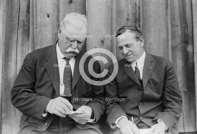 Coach Courtney & C.S. Titus, 1913. Creator: Bain News Service.