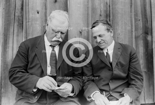 Coach Courtney & C.S. Titus, 1913. Creator: Bain News Service.