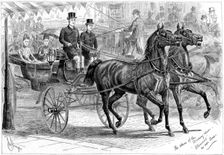 Coach and horses, 1889