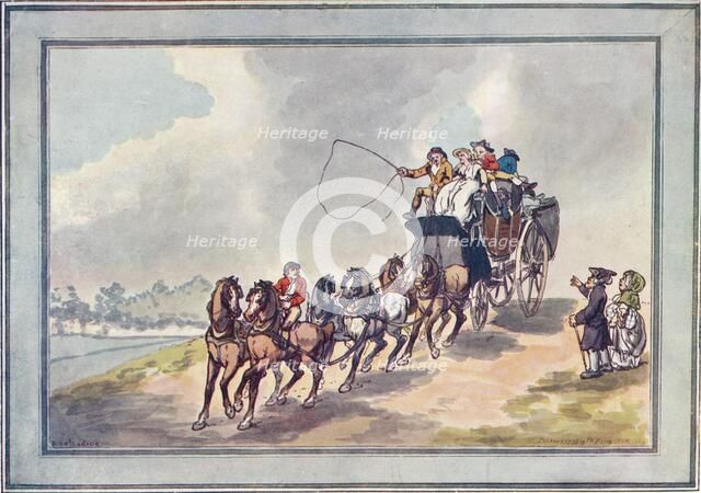 Coach and Six, 1907. Artist: Thomas Rowlandson