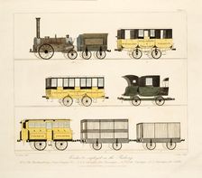 Coaches Employed on the Railway 1831. Artist: Thomas Talbot Bury