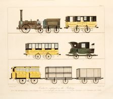 Coaches Employed on the Railway 1831. Creator: Thomas Talbot Bury