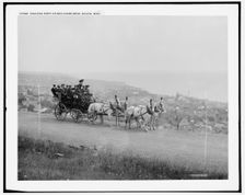 Coaching party on Boulevard Drive, Duluth, c1904. Creator: Unknown