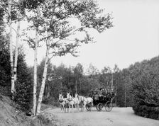 Coaching party on Boulevard Drive, Duluth, Minn., between 1900 and 1906. Creator: Unknown