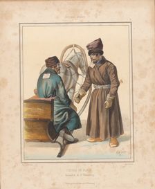 Coachmen in Petersburg, Mid of the 19th cen.. Creator: Timm, Vasily (George Wilhelm) (1820-1895)