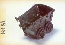 Coal Tram Model (brass), 1910s. Creator: Unknown