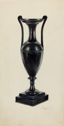 Coal Vase, 1938. Creator: Charles Bowman