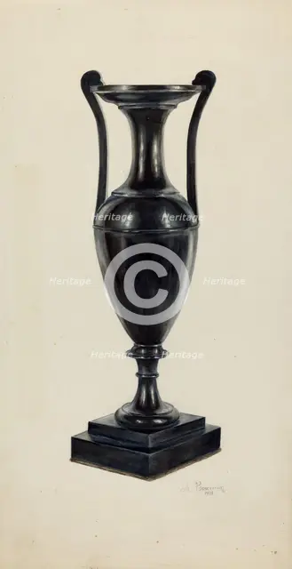 Coal Vase, 1938. Creator: Charles Bowman.