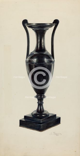 Coal Vase, 1938. Creator: Charles Bowman.