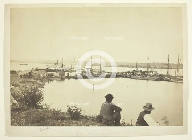 Coal Wharf, Alexandria, Virginia, 1860/69. Creator: Unknown.