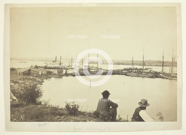 Coal Wharf, Alexandria, Virginia, 1860/69. Creator: Unknown.