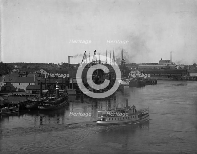 Coal wharves, Portsmouth, N.H., c1907. Creator: Unknown.
