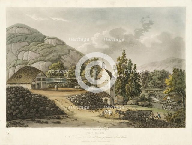 Coal Works, West Glamorgan, c1780-1820. Creator: John Hassell.