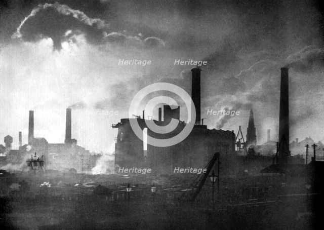 Coal and iron production, 1926.Artist: Edgar & Winifred Ward