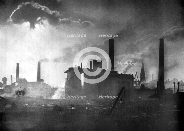 Coal and iron production, 1926.Artist: Edgar & Winifred Ward