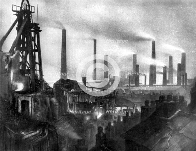 Coal and iron production, 1926.Artist: Edgar & Winifred Ward