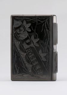 Coal carved in shape of a book, 1900s. Creator: Unknown