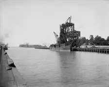 Coal dumping plant, Conneaut, Ohio, ca 1900. Creator: Unknown