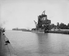 Coal dumping plant, Conneaut, Ohio, ca 1900. Creator: Unknown