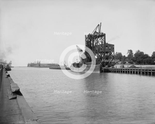 Coal dumping plant, Conneaut, Ohio, ca 1900. Creator: Unknown.