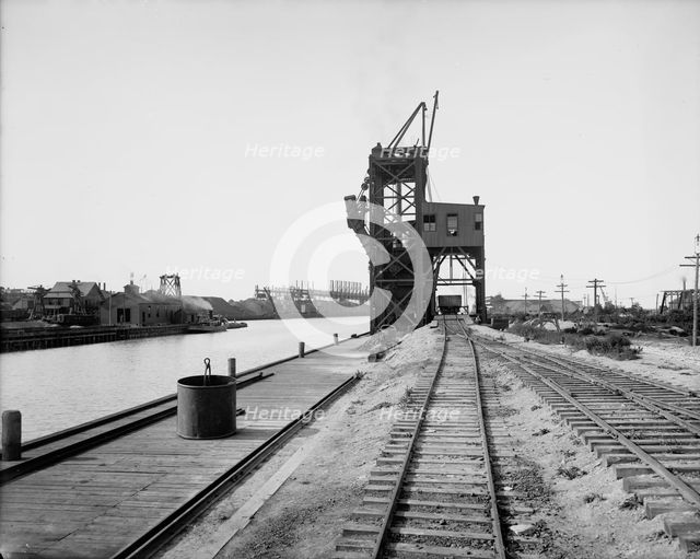 Coal dumping plant, Conneaut, Ohio, ca 1900. Creator: Unknown.