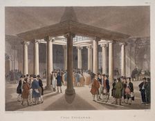 Coal Exchange, London, 1808. Artist: Augustus Charles Pugin