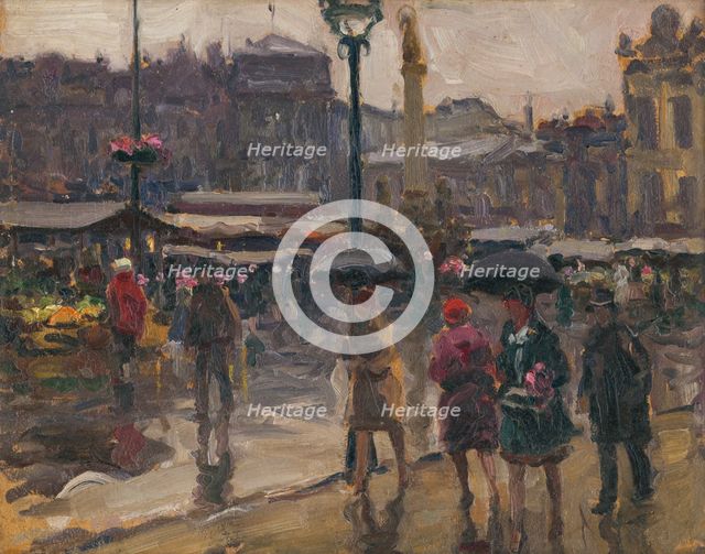 Coal market in Ostrava, c1927. Creator: Teodor Jozef Mousson.