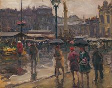 Coal market in Ostrava, c1927. Creator: Teodor Jozef Mousson