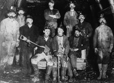 Coal miners, between c1910 and c1915. Creator: Bain News Service