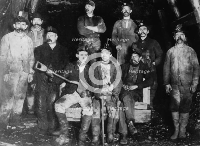 Coal miners, between c1910 and c1915. Creator: Bain News Service.
