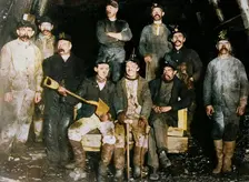 Coal miners, between c1910 and c1915. Creator: Bain News Service
