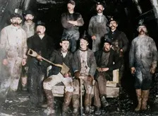 Coal miners, between c1910 and c1915. Creator: Bain News Service