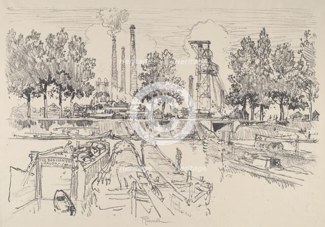 Coal Mines, Monceau, France, 1911. Creator: Joseph Pennell.