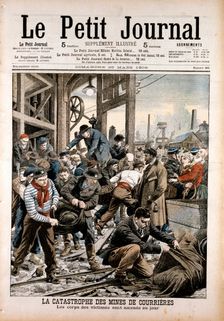 Coal mining accident, Courrieres Mines, Pas-de-Calais, France, 1906. Creator: Unknown