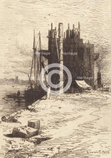 Coal Pockets at New Bedford, 1879. Creator: Robert Swain Gifford.