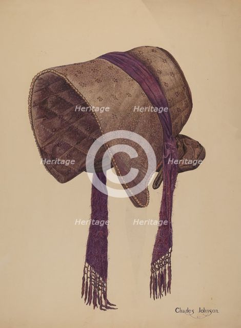 Coal Scuttle Bonnet, 1940. Creator: Charles Johnson.