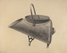 Coal Scuttle, c. 1938. Creator: Mildred Ford