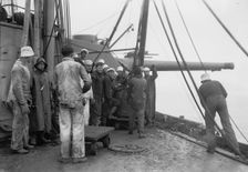 Coaling "Louisiana", 4/16/14, 1914. Creator: Bain News Service