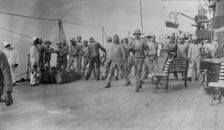 Coaling "MINAS GERAES", between c1910 and c1915. Creator: Bain News Service