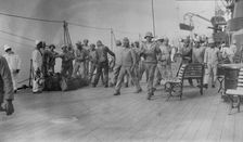 Coaling "MINAS GERAES", between c1910 and c1915. Creator: Bain News Service