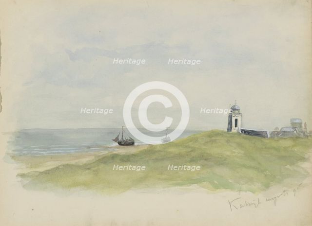 Coast at Katwijk, 1895. Creator: Christiaan Huidekoper.