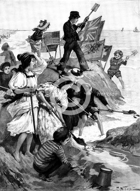Coast Defence, 1895. Creator: P Naumann.