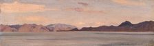 Coast of Asia Minor seen from Rhodes 1867. Creator: Frederic Leighton