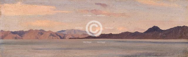 'Coast of Asia Minor seen from Rhodes', 1867. Creator: Frederic Leighton.