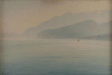 Coast of Sorrento, blue and silver, 1913. Creator: Henry Brokman