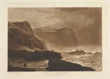 Coast of Yorkshire, Near Whitby (Liber Studiorum, part V, plate 24), January 1, 1811. Creator: JMW Turner