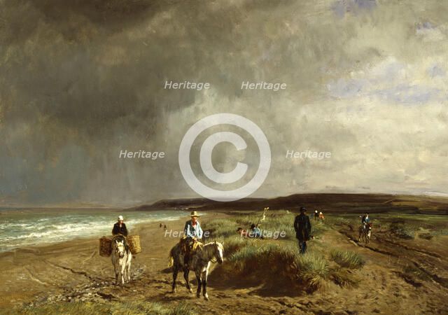Coast near Villers, c1859. Creator: Constant Troyon.